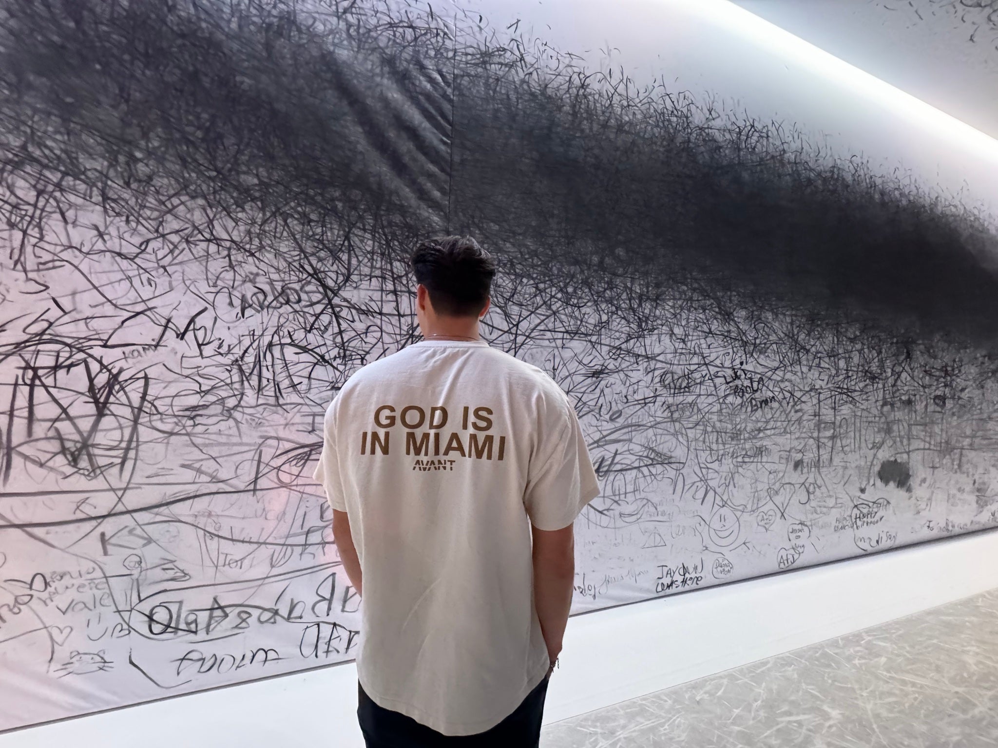 God is in Miami Tee Marrone